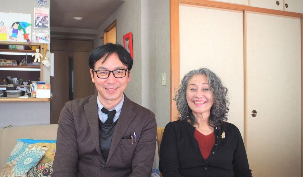 釜田社長とK様の写真