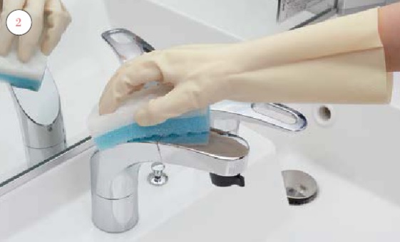洗面室の水栓金具_お手入れ
