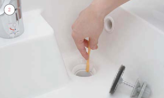 洗面器・排水口_お手入れの仕方画像