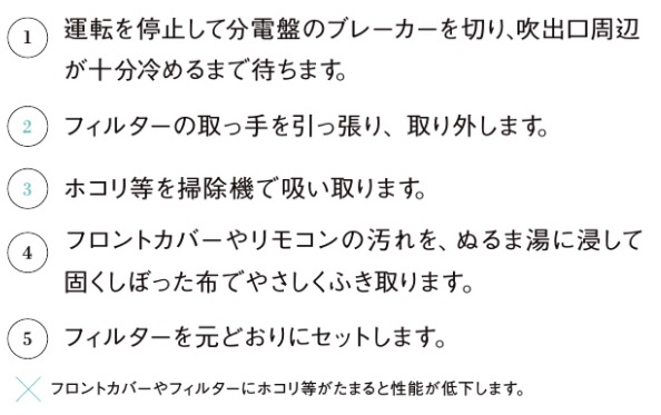 浴室換気乾燥暖房機_お手入れの仕方