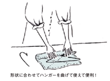 ハンガーぞうきんのイラスト