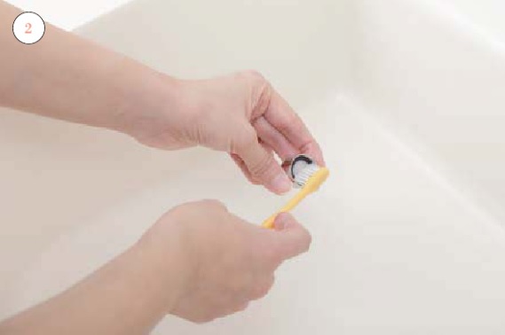 キッチン吐水口整流網_お手入れの仕方画像