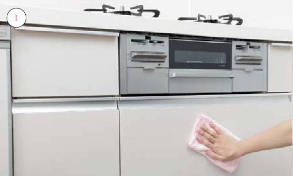 キッチンキャビネット_お手入れの仕方画像