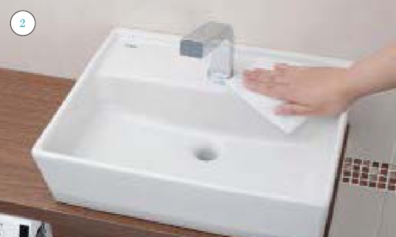 トイレ手洗器_お手入れの仕方画像②