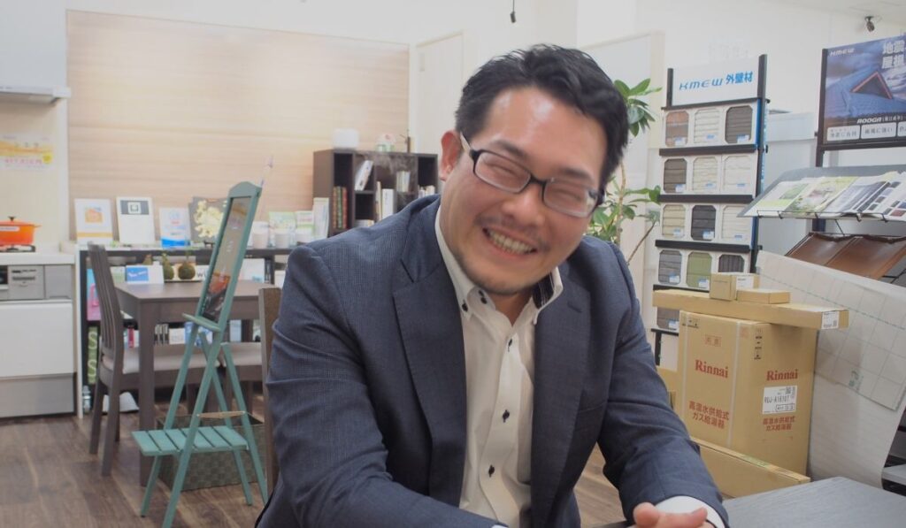山田さまの笑顔の写真