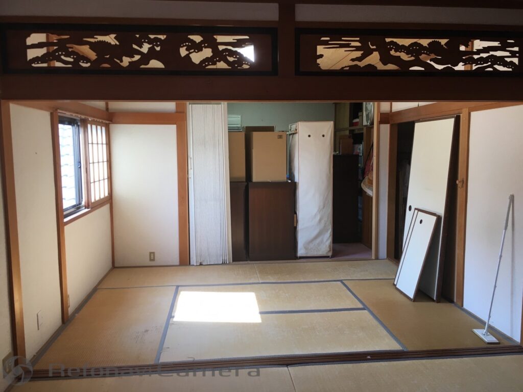 二間の和室を洋室に